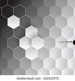 Geometric Hexagonal Shapes Background