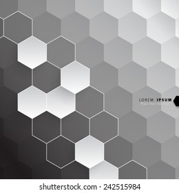 Geometric Hexagonal Shapes Background
