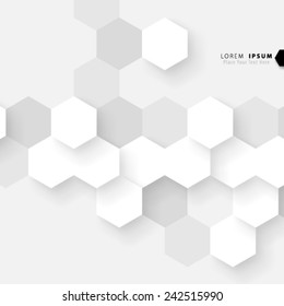 Geometric Hexagonal Shapes Background