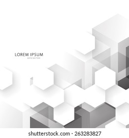 Geometric Hexagonal Shapes Background