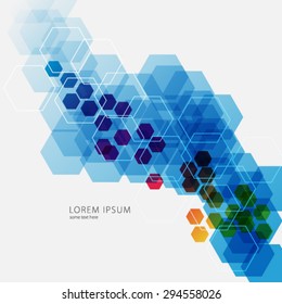 Geometric Hexagonal Shapes Background