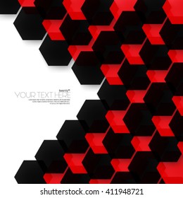 Geometric Hexagonal Shapes Background