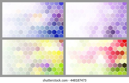 Geometric Hexagonal Shapes Background