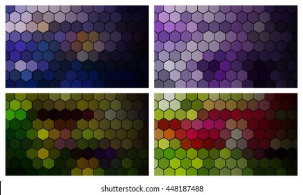Geometric Hexagonal Shapes Background