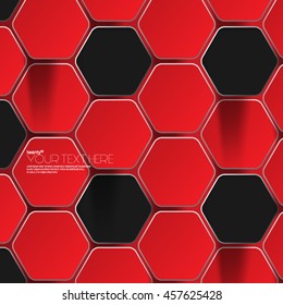 Geometrische sechseckige Formen Layout-/Designabdeckungshintergrund