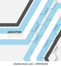 Geometric Hexagonal Shapes and Lines Background