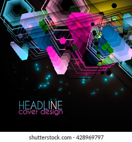 Geometric  hexagonal  strip pattern background.Geometric Polygonal Elements. Scientific Future Technology Concept.  Modern stylish texture. Repeating geometric tiles with hexagonal elements