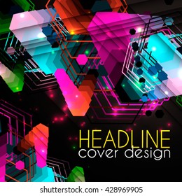 Geometric  hexagonal  strip pattern background.Geometric Polygonal Elements. Scientific Future Technology Concept.  Modern stylish texture. Repeating geometric tiles with hexagonal elements
