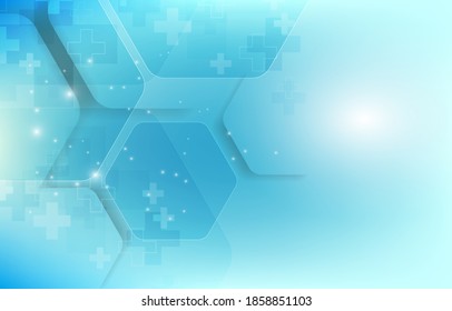 geometric hexagon.vector blue wallpaper design