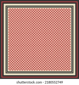 Geometric hijab pattern design in pastel colors, for scarves, bandannas, printed fabrics.