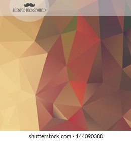 Geometric hipster retro background