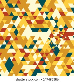 Geometric hipster retro background.