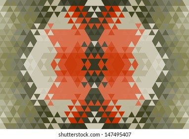 Geometric hipster retro background. 