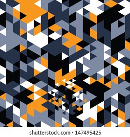 Geometric hipster retro background. 