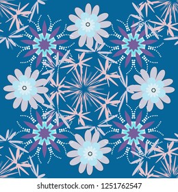 Geometric hipster tiles background. Vector illustration. Colorful mosaic backdrop in blue, yellow and green colors. Abstract retro seamless pattern of geometric shapes.