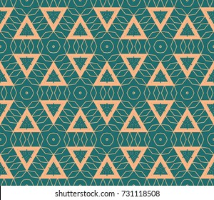 Geometric Hipster Triangle Seamless Pattern. Vector illustration. for design, presentation, wallpaper