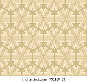 Geometric Hipster Triangle Seamless Pattern. Vector Fashion design print
