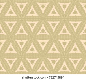 Geometric Hipster Triangle Seamless Pattern. Vector Fashion design print