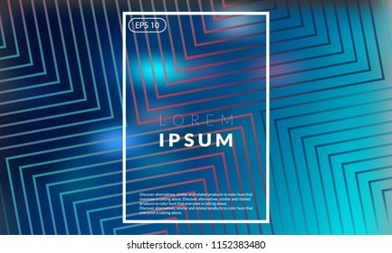 geometric Holography Background.  Futuristic gradient mesh . Vector minimalistic, Suitable For Wallpaper  Banner  Card  Book Illustration  Web Landing Page  and Other Related Creative
