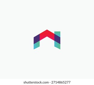 Geometric Home Design de logotipo de construção 