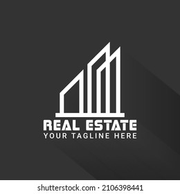 Geometric home logo design concept. Design emblem for interior.