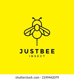 diseño geométrico del logotipo de la abeja