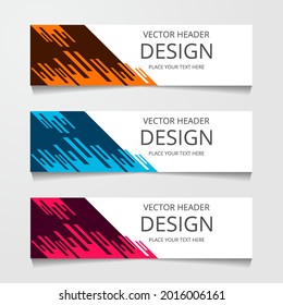 geometric horizontal Vector design Banner background.