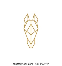 geometric horse head logo design inspiration