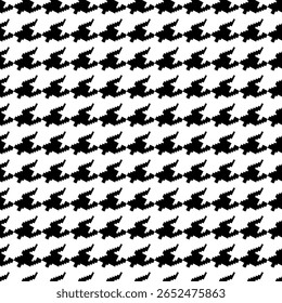 Motif géométrique pied de poule noir et blanc harmonieux avec ornement pie-de-poule. Création graphique monochrome. Arrière-plan carré élégant minimaliste moderne. Image vectorielle motif à carreaux pour tissu, textile.