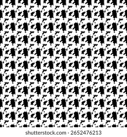 Motif géométrique pied de poule noir et blanc harmonieux avec ornement pie-de-poule. Création graphique monochrome. Arrière-plan carré élégant minimaliste moderne. Image vectorielle motif à carreaux pour tissu, textile.