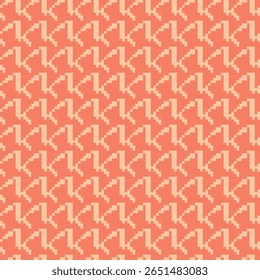 Padrão contínuo de cor houndstooth geométrico com ornamento pied-de-poule. Design gráfico monocromático. Moderno minimalista fundo quadrado elegante. Motivo quadriculado vetorial para tecido, têxtil.