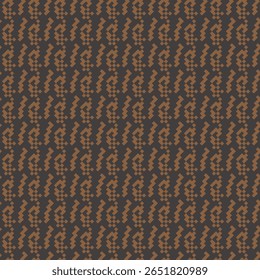 Padrão contínuo de cor houndstooth geométrico com ornamento pied-de-poule. Design gráfico monocromático. Moderno minimalista fundo quadrado elegante. Motivo quadriculado vetorial para tecido, têxtil.