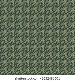 Motif géométrique harmonieux de pied-de-poule avec ornement pie-de-poule. Création graphique monochrome. Arrière-plan carré élégant minimaliste moderne. Image vectorielle motif à carreaux pour tissu, textile.
