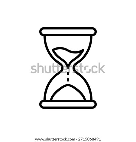 Geometric Hourglass With Falling Drops Of Sand