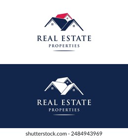 Construcción de casa geométrica Plantilla de logotipo. Logo puede ser apartamento, bienes raíces, hotel y arquitectura.