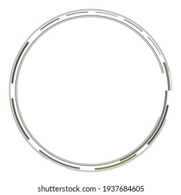 Geometric HUD, sc-fi GUI, UI circular element. Geometric circle, ring vector. Abstract crosshair, reticle, targetmark vector illustration