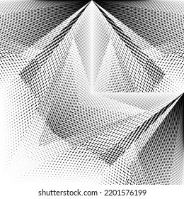 geometric hyperrealistic dynamic futuristic halftone background abstract pattern