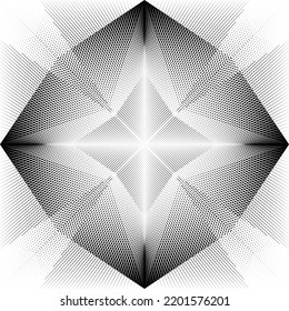 geometric hyperrealistic dynamic futuristic halftone background abstract pattern