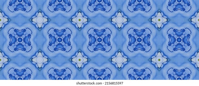 Geometric Ice Floor. Snow Seamless Design. Vintage Ethnic Texture. Icy Vector Pattern. Blue Winter Tile Pattern. Endless Batik Motif. Ethnic Seamless Pattern. Ethnic Wall Floor. Blue Nordic Pattern