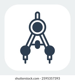 geometric icon filled black style