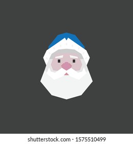 Geometric icon of Santa Claus
