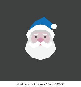 Geometric icon of Santa Claus