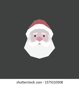 Geometric icon of Santa Claus
