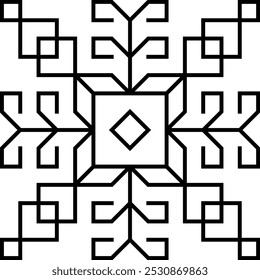 geometric icon symbol line for pattern, logo, vector outline style
