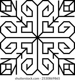 geometric icon symbol line for pattern, logo, vector outline style