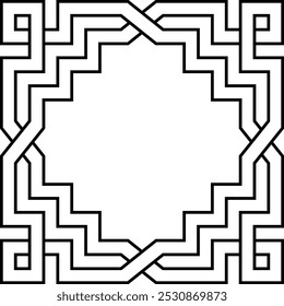 ícone geométrico símbolo linha para padrão, logotipo, estilo de contorno de vetor