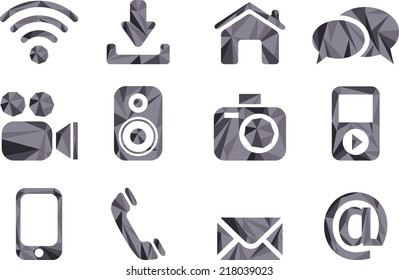 Geometric Icons For Web and Mobile 