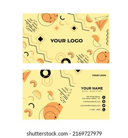 
tarjeta de identificación geométrica con una forma simple y fácil de recordar