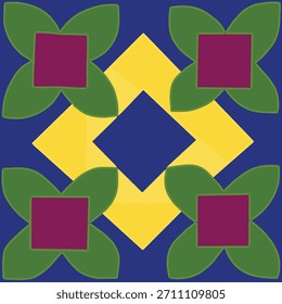 Diseño rangoli geométrico idéntico y en negrita 