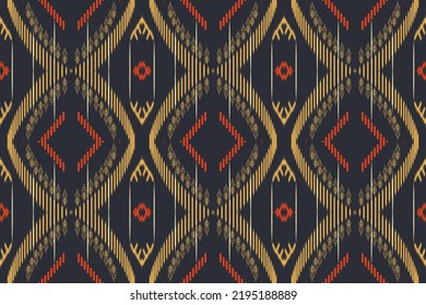 Geometric ikat damask ethnic pattern native Filipino design In the tribal native style which is Ikat Aztec embroidery. design ornaments Printed fabric, background, rug, carpet, wallpaper, pillow,